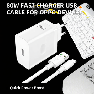 Chargeur rapide Oppo 80W QC3.0 avec protection OTP pour les téléphones mobiles Supervooc A6 Pro/A6 <span class=keywords><strong>GT</strong></span>/Find X5 Pro/X5 Neo/X3 Reno 11 - Product Image 2