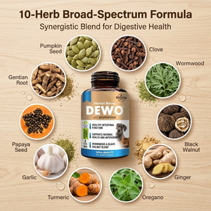 Natural Intestinal Defense <strong>for</strong> <strong>Dogs</strong> Cats Herbal Cleanse Wormwood Black Walnut Probiotics Health Gut Herbal Blend Pet Supplements - Product Image 3