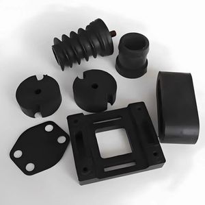 Fabricant de plastique, produits moulés en silicone noir personnalisés de haute qualité, pièces en caoutchouc FKM, silicone, NBR, EPDM - Product Image 2