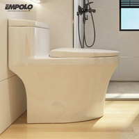 WC monobloc moderne de luxe blanc brillant CUPC en céramique à poser au sol avec double chasse et désodorisation automatique pour salle de bain
