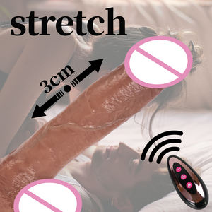 Fernbedienung Schub <span class=keywords><strong>dildo</strong></span> <span class=keywords><strong>Vibrator</strong></span> Großhandel Sexspielzeug Körper sicher Vibrierende Rotation Realistischer <span class=keywords><strong>Dildo</strong></span> Für Frauen - Product Image 2