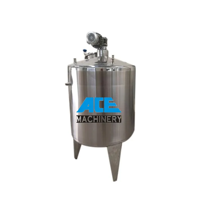 Ace Cosmetic Creams Jacketed Stainless Steel Pharmaceutical Beverage With Agitator / Mixing Tank Untuk Pencampiran Abon