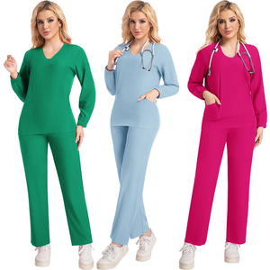 スクラブユニフォームセット 看護師用医療スクラブ 卸売医療スクラブ販売業者 看護師用衣装 女性用手術ユニフォーム スクラブ - Product Image 4