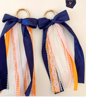 2er-Set Großhandel: Charmante Western-Stiefel-Dekoration – Tennessee College Gameday Cowgirl Stiefel-Schleifen-Accessoires