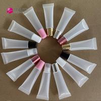 Tubes de brillant à lèvres personnalisés en gros avec étiquette privée, contenants de baume à lèvres, tubes de brillant à lèvres de 5 ml, 8 ml, 10 ml, 15 ml, 18 ml, 20 ml