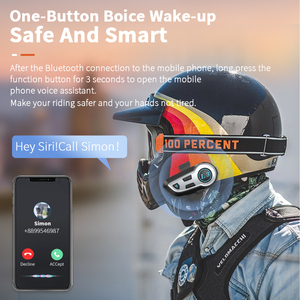 Speaker peredam bising terbaru, aksesori motor tahan air BT <span class=keywords><strong>5.0</strong></span> helm mikrofon motor interkom nirkabel - Product Image 5