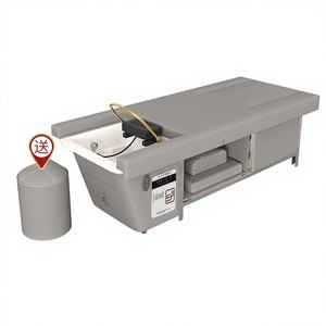 Lettino da Parrucchiere Elettrico Regolabile in Pelle Sintetica con Circolazione d'Acqua e Massaggio Terapeutico per Piedi e Testa per Saloni di Bellezza - Product Image 2