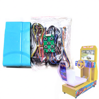 Machine d'arcade de jeu de course HD Outrun à monnayeur avec volant, construction en plastique, entrée VGA 12V pour enfants