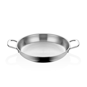 Modern Design Stainless Steel <strong>Pan</strong> <strong>Paella</strong> <strong>Pan</strong> Skillet with Two Handles for Gas Grill for Baking Frying Restaurant - Product Image 1