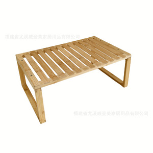 Simple bamboo single-layer <b>shoe</b> rack, suitable for home use, doorways, and dormitories. Manufacturer of bamboo <b>storage</b> shelves. - Product Image 3
