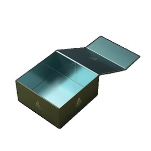 Luxury Custom Logo <b>Square</b> Shape Necklace Foldable Gift Magnet Magnetic Boxes Jewellery Packaging with Logo - Product Image 1