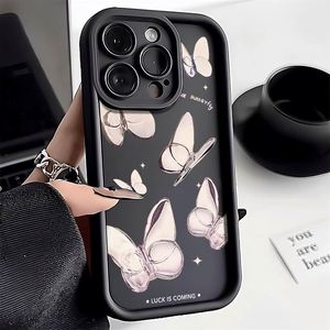 Funda de Teléfono con Diseño de Mariposa de Lujo para iPhone 16 15 14 13 12 11 Pro Max XS XR X 17 8 7 Plus SE 2022, Carcasa Protectora Antigolpes - Product Image 1