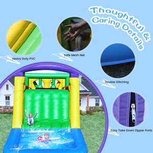 Structure gonflable commerciale en PVC pour adultes et enfants, parcours d'obstacles gonflable humide/sec avec toboggan/<span class=keywords><strong>piscine</strong></span> à balles/zone d'escalade - Product Image 5