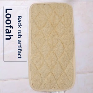 แผ่นใยบวบธรรมชาติสำหรับขัดหลัง ทำด้วยมือ ผ้าขนหนูใยบวบสำหรับอาบน้ำ ผ้าขนหนูขัดหลัง ผ้าขนหนูอาบน้ำ - Product Image 2