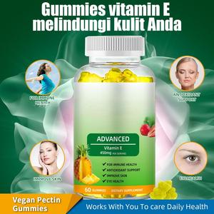 Caramelos de goma de vitamina E personalizados Suplemento de biotina y colágeno Caramelos de goma orgánicos para la salud del cabello, la piel, el corazón y los ojos - Product Image 4
