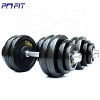Ensemble d'haltères réglables pour la musculation en salle de sport, poids de 20 kg, 30 kg, 40 kg, haltères York