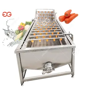 Vegetable Washer Washing Machine Professional Automatic Potato Salad Spinach Leafy Vegetable Bubble Washing Machinery Blueberry Tomato Washer Machine Price