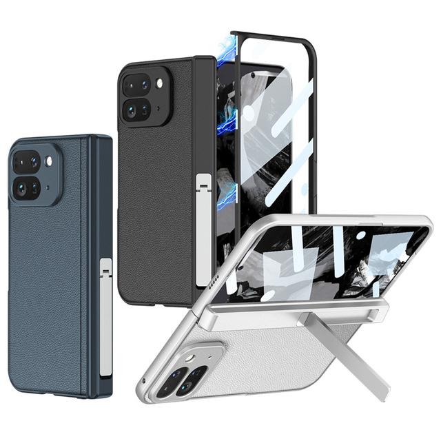 New Individuality Hard Shell Phone Case for Google Pixel 9 Pro Fold with Screen Protector All Inclusive Protection Magnetic Case