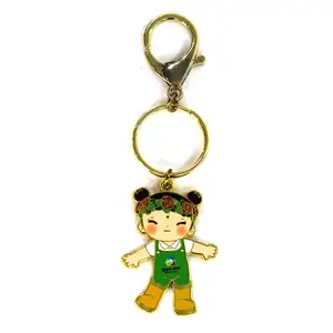 Custom Sublimation Metal Cute Anime Keychains Fashion Zinc Alloy Manufacturer Provided Metal Key Chains for Kids