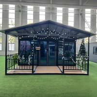 Maison de conteneur d'expansion facile à installer résistante aux ouragans de qualité supérieure Mini maison portable avec 2 chambres à coucher pour l'Amérique du Sud