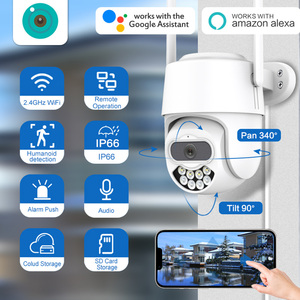 Wistino 2K HDシングルレンズPTZカメラナイトビジョンクラウドストレージWIFI双方向オーディオモーション検出ネットワークカメラ - Product Image 2