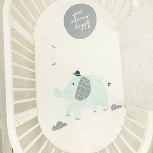 Prix bas motif de bande dessinée imprimé doux organique de sécurité <span class=keywords><strong>bébé</strong></span> nouveau-né enfant en bas âge coton <span class=keywords><strong>drap</strong></span> <span class=keywords><strong>housse</strong></span> - Product Image 4