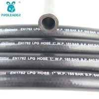 Tuyau flexible en caoutchouc synthétique noir EN 1762 pour propane, GPL, GNC, GNL, gaz naturel, pour les entreprises minières, haute pression NBR avec découpe