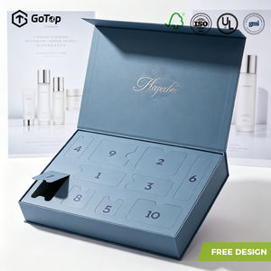 Caja <span class=keywords><strong>de</strong></span> Regalo <span class=keywords><strong>de</strong></span> Cartón Rígido Personalizable y Reciclable con Cierre Magnético, Laminado Mate y Grabado en Relieve para Cosméticos/<span class=keywords><strong>Calendario</strong></span> <span class=keywords><strong>de</strong></span> <span class=keywords><strong>Adviento</strong></span> <span class=keywords><strong>de</strong></span> Belleza - Product Image 1