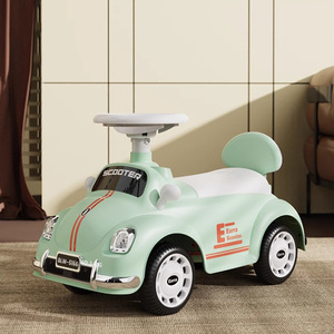 Eurra Scooter Ride On <b>Car</b> For Kids 1-3 Years Old <b>Push</b> Walker Toy Vehicle With Music And Lights Unisex White Orange - Product Image 2