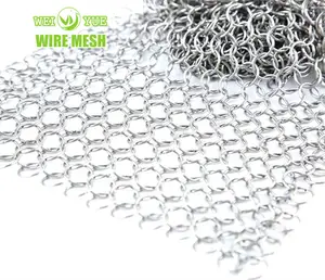 Yüksek kaliteli dekoratif alüminyum Metal örgü perde zincir bağlantı perdelik kumaş