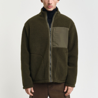 Vestes en polaire légères réversibles pour hommes, fermeture éclair intégrale, ourlet réglable, col mandarin, polyester, service OEM pour l'hiver