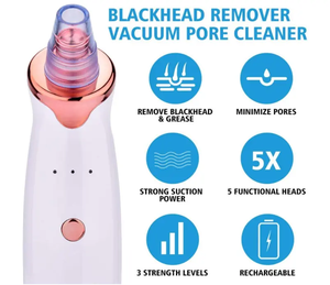 USB Rechargeable Dead Skin Acne Vacuum Cleaner <b>Black</b> <b>Head</b> Removal Pore Cleanser Facial Massage Mini Blackhead <b>Remover</b> - Product Image 4
