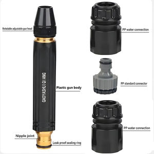 Pistolet à eau de lavage de voiture réglable à 360° fabriqué en Chine avec 3 modes de pulvérisation réglables, outil de lavage, arroseur de pelouse pour la maison - Product Image 1