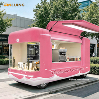 Remorque alimentaire personnalisée JINLIJING DOT homologuée CE, cuisine mobile entièrement équipée, camion de crêpes, café et glaces à vendre