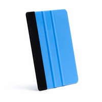 Fourniture en gros : Carte de déroulage carrée en plastique enveloppée de suède pour film hydrogel, pour le travail de lamination, sans peluches, anti-rayures, épaisseur 2 mm