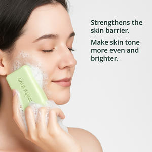 Jabón en barra de aceite de árbol de té natural para el cuerpo, nutritivo, iluminador, rejuvenecedor y de limpieza profunda, de la marca Manufacturer Batch. - Product Image 3