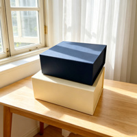 Boîte cadeau rigide magnétique sur mesure de luxe avec doublure en éponge pour emballage cosmétique, logo et forme personnalisés, design portable