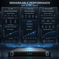 Servidor en Rack HPE ProLiant DL345 Gen11 AMD EPYC de 160 Núcleos, 3 TB DDR5 6400 MT, 36x EDSFF NVMe PCIe Gen5, Almacenamiento Definido por Software, 2U