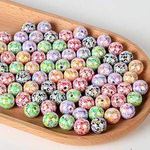 Perles acryliques cerf imprimées intégralement 16 mm, couleurs assorties, pour boucles d'oreilles et bracelets DIY faits main, accessoires de mode - Product Image 3