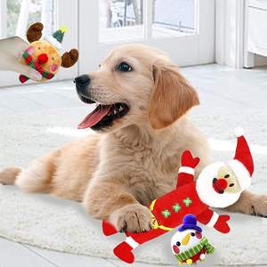 Новая серия «Рождество»: красная плюшевая игрушка-бутылка для воды из полиэстера, 15 дюймов, интерактивная, устойчивая к укусам, для собак - Product Image 5