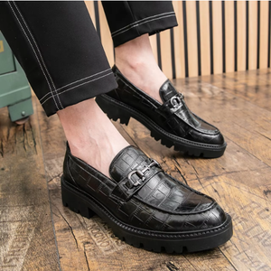 Mocassins plats en cuir véritable pour hommes, chaussures habillées à enfiler, respirantes, souples, confortables, classiques, élégantes, de qualité supérieure, vente en gros - Product Image 6