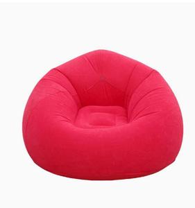 Chaise de canapé gonflable flocage lit gonflable décontracté portable sac de couchage extérieur pliable de stock - Product Image 1