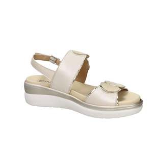Sandalo con Zeppa Cinzia Soft da Donna Beige IO20637C Stile Comfort con Plateau - Product Image 5