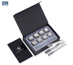 cuisine Ensemble Cadeau Facile À Nettoyer <span class=keywords><strong>En</strong></span> Acier Inoxydable recyclable De Refroidissement Du <span class=keywords><strong>Vin</strong></span> Pierre Whisky Froid Cube - Product Image 2
