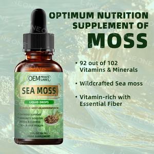 OEM Vegan <span class=keywords><strong>Organic</strong></span> <span class=keywords><strong>Sea</strong></span> Moss Drops Vitamina Seamoss Líquido Gotas Irlandês <span class=keywords><strong>Sea</strong></span> Moss Detox Cleanse Drops - Product Image 4