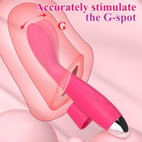 Vibrateur à doigt pour stimulation du point G, mouvement de courbure à 30 degrés, 10 modes de vibration, chargement USB magnétique, vente en gros
