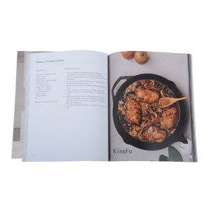 หนังสือทำอาหารสีแบบปรับแต่งได้เต็มรูปแบบหนังสือหนังสือสูตรอาหาร - Product Image 4