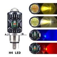 Bombilla LED para Faro de Motocicleta H4/BA20D/P15D, Chips 3030+5730, 12V-80V, Sin Errores Canbus, para Scooter, ATV, Ajuste Universal, Alta Calidad