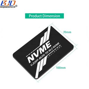 محول U.2 SFF-8639 U2 إلى NGFF <span class=keywords><strong>M</strong></span>.2 PCIe 4X NVME SSD مع علبة محول من الألومنيوم - Product Image 2