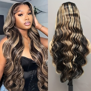 Peluca de Cabello Humano Virgen Vietnamita 100% de Insi Factory, Peluca de Encaje Suizo Transparente HD con Ondas Suaves y Rizadas para Mujeres Negras - Product Image 1